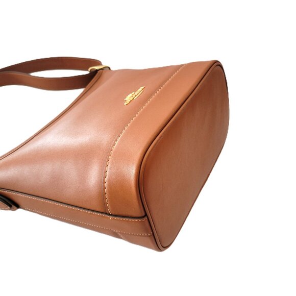 Coach CBH19 Smooth Grain Jude Duffle Bag Shoulder Handbag Tan - Picture 6 of 7